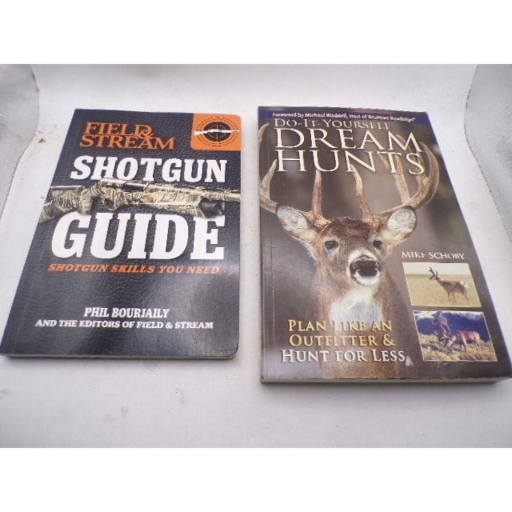 Field & Stream Shotgun Guide and DIY Dream Hunts Hunting Book Lot of 2 Softcover